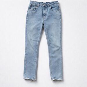 Agolde Women's Faded Blue Straight Leg Jeans 27
